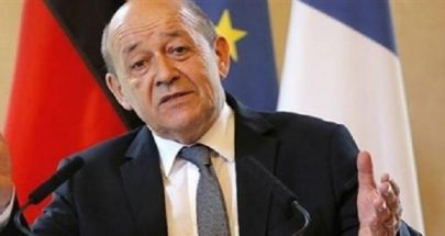 لودريان: فرنسا ستنسحب عسكريا من سوريا عند التوصل إلى حل سياسي image