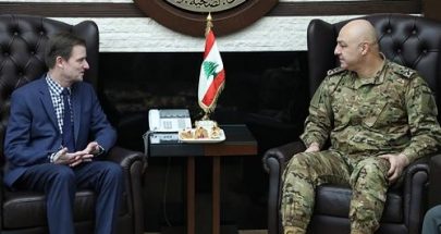 قائد الجيش بحث ومساعد وزير الخارجية الاميركية الاوضاع العامة في لبنان image