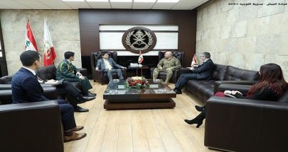 قائد الجيش استقبل سفير جمهورية كوريا في لبنان image