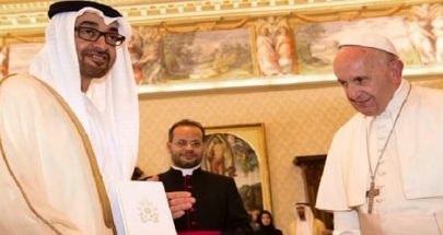الإمارات تغلق باب التسجيل للقاء البابا فرنسيس في أبو ظبي image