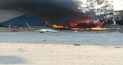 بالصور... قتيل و4 جرحى في انفجار سيارة مفخخة في اللاذقية image