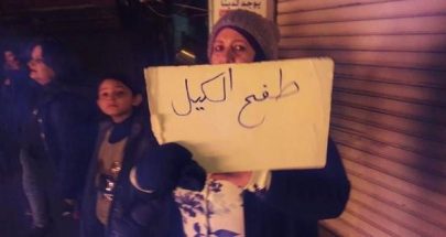 شبان اعتصموا في بعلبك ضد العمالة السورية image