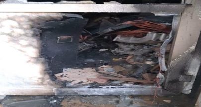 حريق في محل للادوات الكهربائية في منيارة والاضرار مادية image