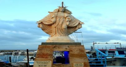 رفع تمثال السيدة العذراء في ميناء صور بعد ترميمه image
