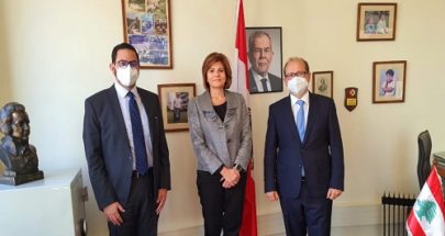 خريش وحداد في زيارة الى سفير النمسا في لبنان image