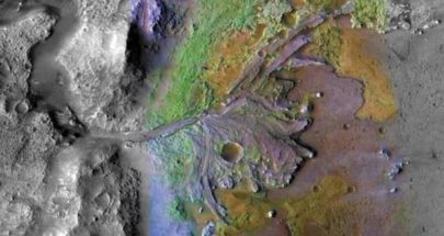 نهر قديم على سطح المريخ image
