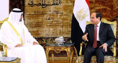 اجتماع رباعي بين السيسي وملك البحرين ونائب رئيس الإمارات وولي عهد أبوظبي image