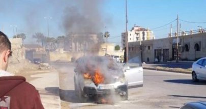احتراق سيارة في طرابلس...والاضرار مادية image