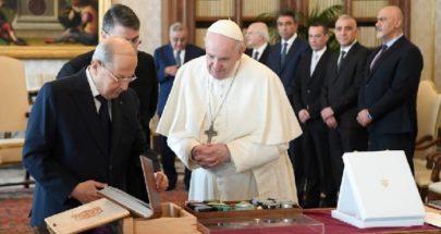 "ليبانون فايلز" يكشف خفايا الزيارة الرئاسية الى الفاتيكان image