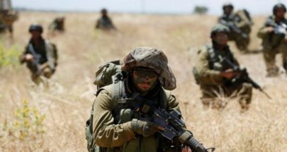 مناورة عسكرية  للجيش الاسرائيلي على الحدود اللبنانية image