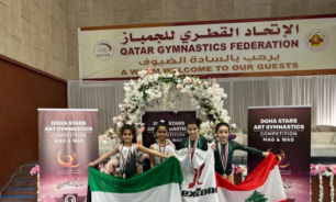 فوز 4 لبنانيات بميداليات عدة ببطولة نجوم الدوحة لأندية الجمباز الفني image