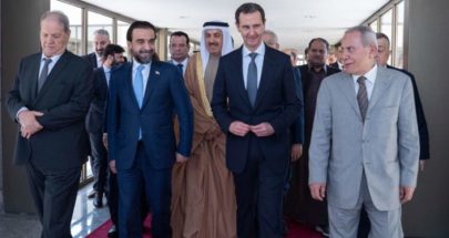 الأسد يلتقي وفد الاتحاد البرلماني العربي المشارك بمؤتمر الاتحاد في العراق image