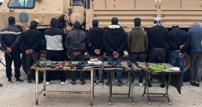 الجيش: توقيف 11 مطلوباً بجرائم الإتجار بالأسلحة image