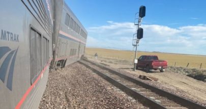 خروج قطار عن مساره في مونتانا الأميركية image