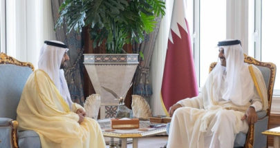 سفير الإمارات يقدم أوراق اعتماده إلى أمير قطر image