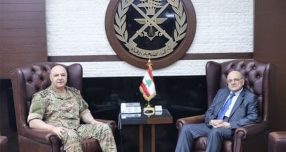 قائد الجيش استقبل الامين العام للمجلس الأعلى السوري اللبناني image