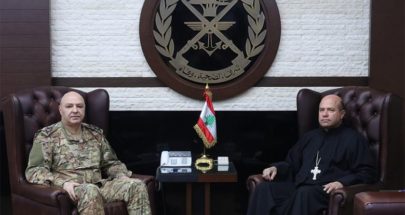 قائد الجيش التقى رئيس عام الرهبنة اللبنانية المارونية image