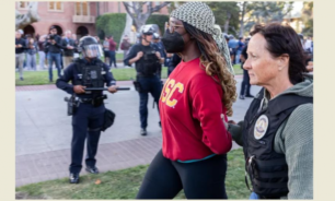 توقيف 93 شخصا خلال تظاهرة في جامعة في لوس أنجلوس image