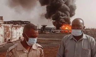احتراق أكبر بئر لإنتاج النفط شرق دارفور image