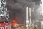 اندلاع حريق ضخم في مصفاة حمص image