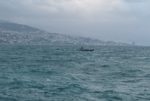 فوج مغاوير البحر في الجيش اللبناني يواصل البحث عن المفقودين على شاطىء جبيل منذ الامس على الرغم من ارتفاع الموج والرياح القوية (صورة في الداخل) image