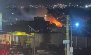 بالصور: غارات فجراً على مبنى كان يشغله "حزب الله" في سرعين image