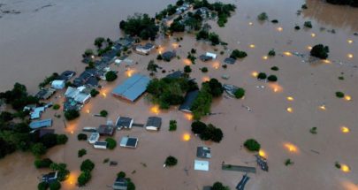 قتلى ومفقودون جراء الفيضانات في جنوب البرازيل... وسدود قد تنفجر image
