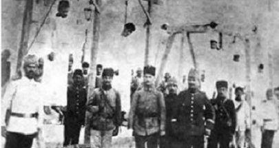 1916: جمال باشا يعدم 21 من الوطنيين في ساحة البرج في بيروت image
