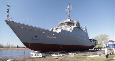 روسيا تنزل إلى المياه سفينة عسكرية جديدة image